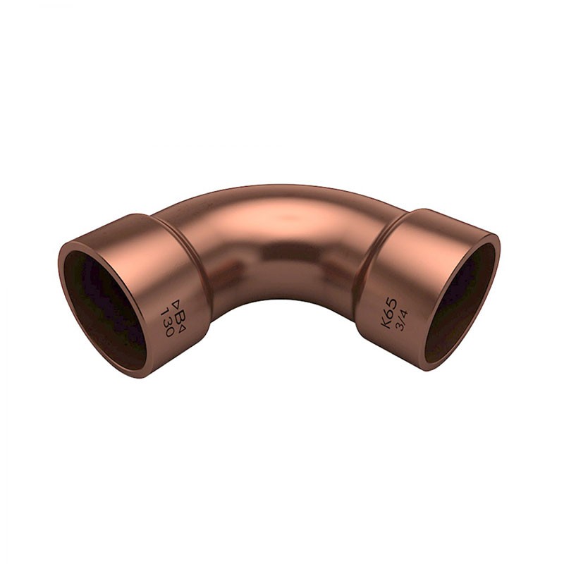 K 65 Kupfer Bogen 90°, 3/8" i/i