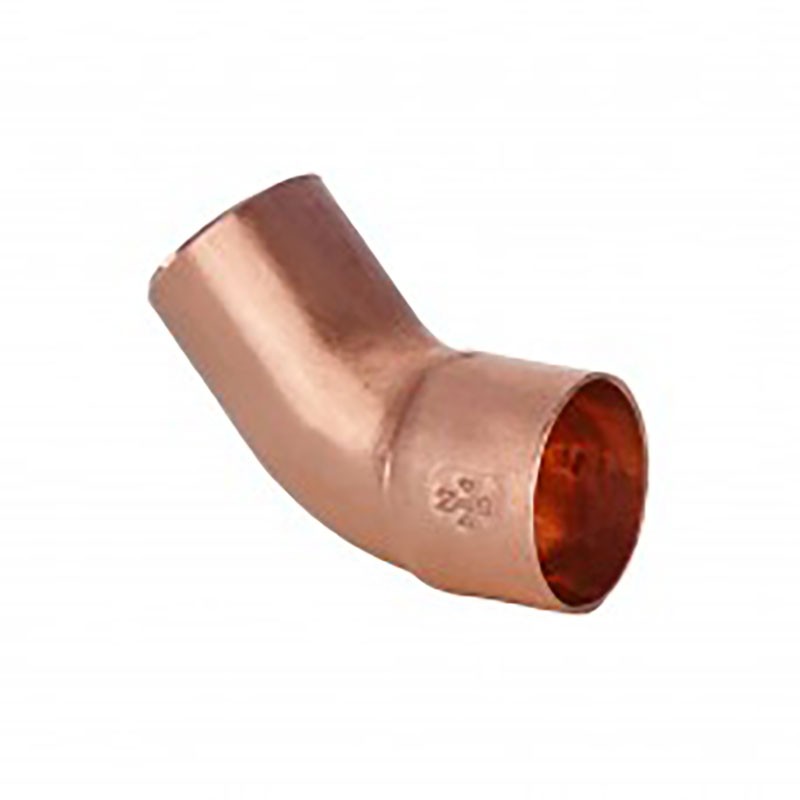 Kupfer Bogen 45°, 10 mm, i/a